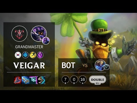 Veigar Bot vs Ezreal - KR Grandmaster Patch 10.6