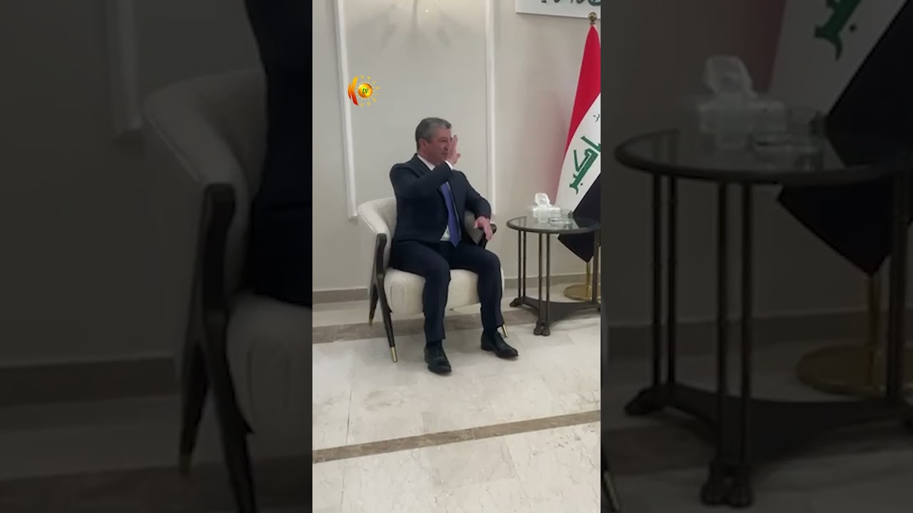 ڤیدیۆ | پێشوازی هومام حەموودی سەرۆكی ئەنجوومەنی باڵای ئیسلامی لە مه سرور بارزانی سەرۆكی حكوومەت