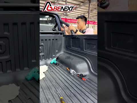 Bed liner and Roll bar installation #pickup #truckaccessories #tonneaucover #truck #cover