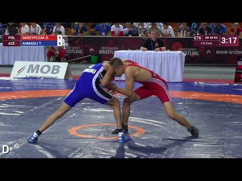 1/8 GR - 48 kg: O. SKRZYPCZAK (POL) v. TEYMUR AHMAD (AZE)
