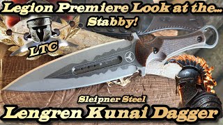 Legion Premiere Look at the Lengren Kunai Dagger in Sleipner Steel.