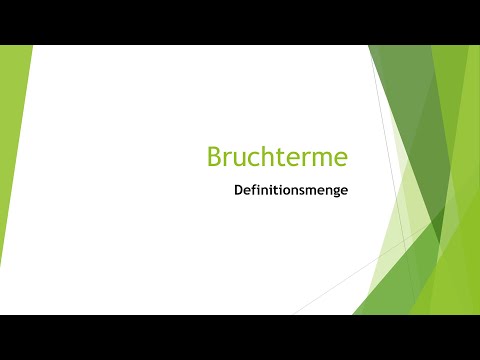 Mathe: Bruchterme und Definitionsmengen einfach und kurz erklärt