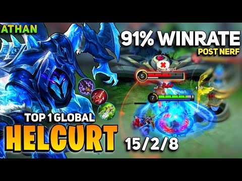 91% Winrate, Helcurt Post Nerf Gameplay [ Top 1 Global Helcurt ] By Athan - Mobile Legends