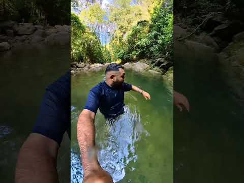 La poza del indio en río Blanquito Choloma cortes #turismo #hn #rioblanquito #hn #pozaverde