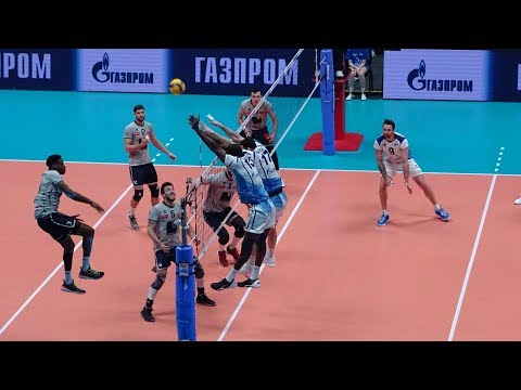 Zenit 3:1 Hypo Tirol AlpenVolleys Haching / Зенит 3:1 Хипо Тироль Хахинг с трибуны КСК Арены