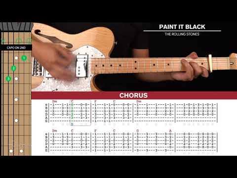 Paint It Black Guitar Cover The Rolling Stones 🎸|Tabs + Chords|