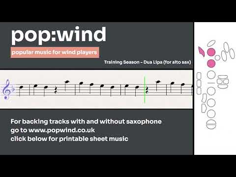 Training Season - Dua Lipa (for Alto Saxophone)