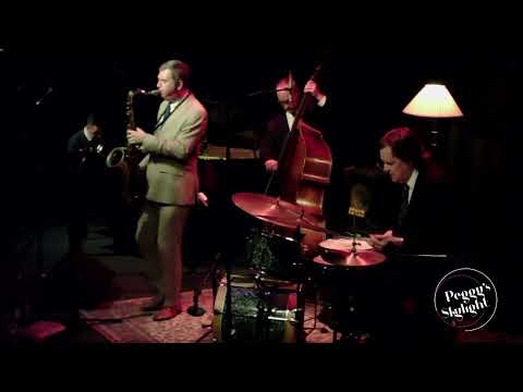 'Trading 4s on 'BY MYSELF', Simon Spillett Quartet, Peggy's Skylight, Nottingham, UK. April 16th '22