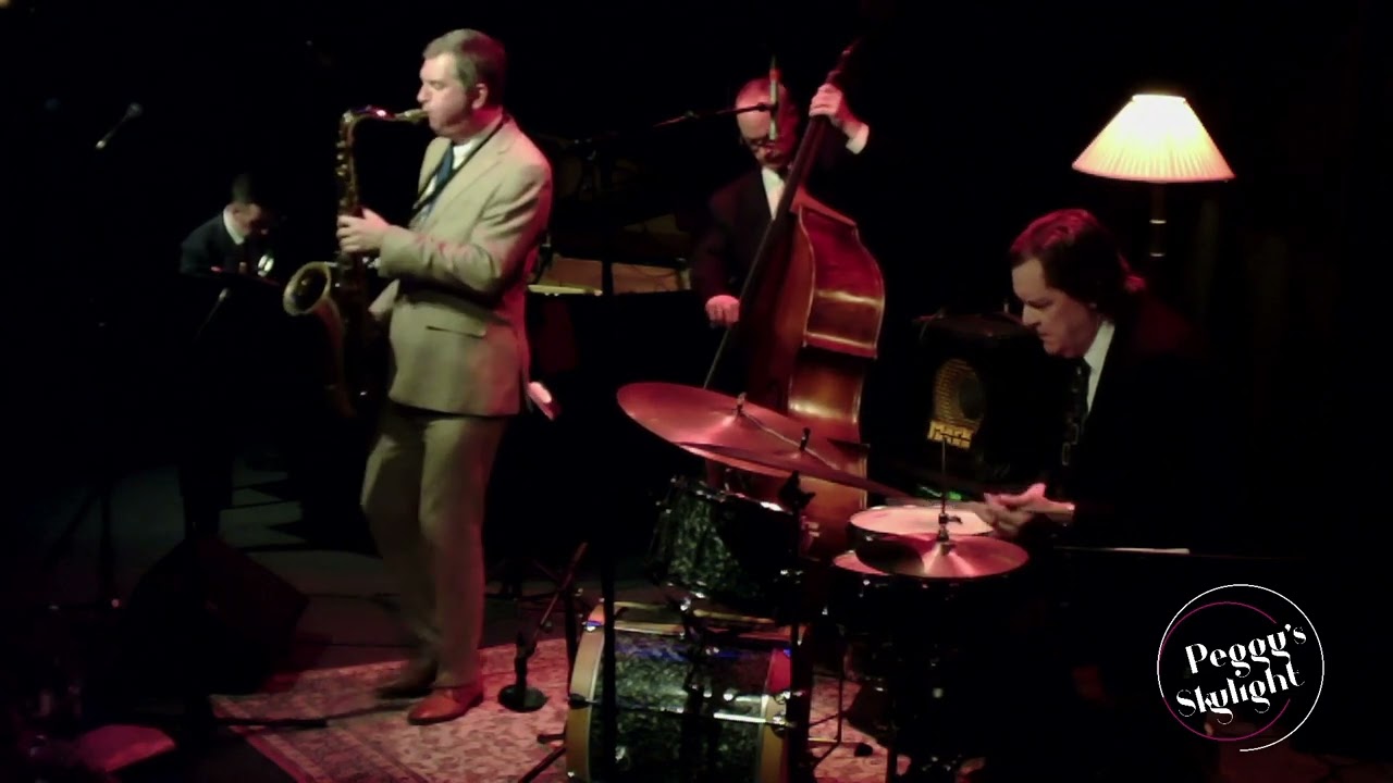 'Trading 4s on 'BY MYSELF', Simon Spillett Quartet, Peggy's Skylight, Nottingham, UK. April 16th '22