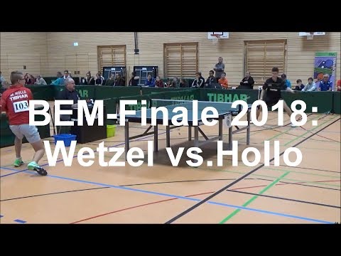 Bayerische Meisterschaften 2018, Finale: Felix WETZEL vs. Mike HOLLO