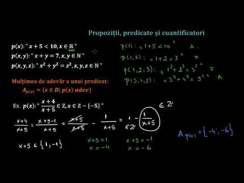 Propoziții, predicate și cuantificatori | Lectii-Virtuale.ro
