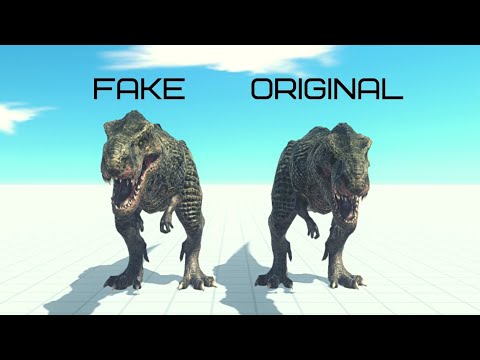 Original And FAKE T-Rex Vs Every Unit ARBS | Animal Revolt Battle Simulator
