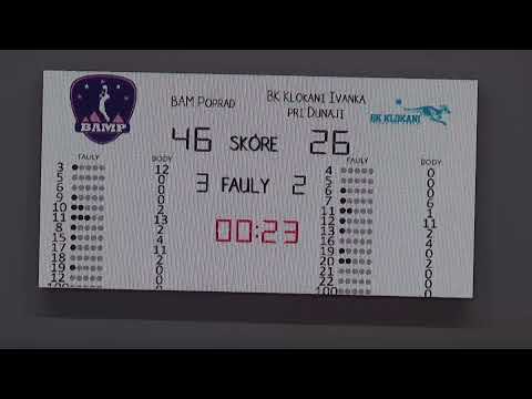 BAM Poprad - BK Klokani Ivanka pri Dunaji