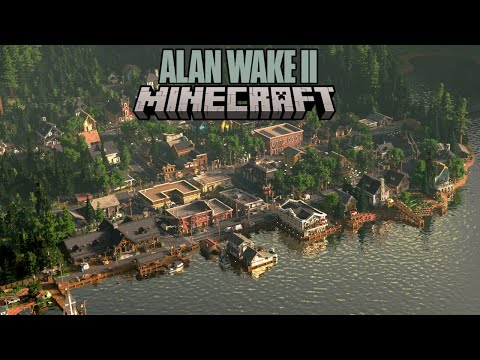 Minecraft: Building Bright Falls from Alan Wake