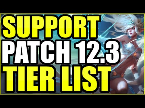 THE BEST CHAMPIONS TO PLAY AS SUPPORT ON PATCH 12.3! - League of Legends Tier List