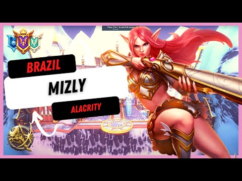 Brazil Mizly (Diamond) Alacrity X13GodLike 32 Kilss With 200K+ DMG Paladins Ranked Competitive