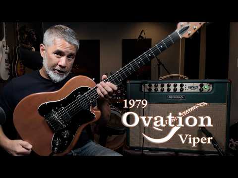 Vintage 1979 Ovation Viper - Made in USA - Charcoal Blue Burst - Free Pro Setup image 26
