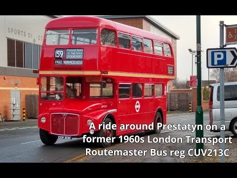 Prestatyn 30.11.2019 - Ride around town on London Transport Routemaster bus CUV213C RM2213