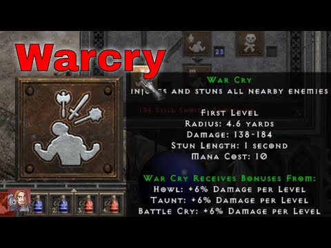 D2R Skills & Abilities - War Cry (Barbarian, Warcries)