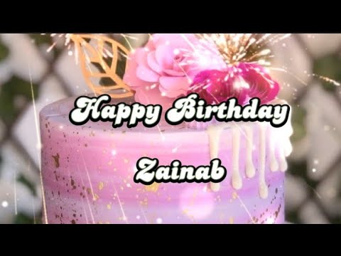 Happy birthday videos | Zainab name status HBD #status #happy #birthday