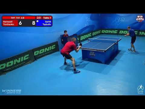 15:00 Hennadii Yurchenko (3:0) Serhii Tsybulin West 3 WIN CUP 14.10.2022 | TABLE TENNIS WINCUP