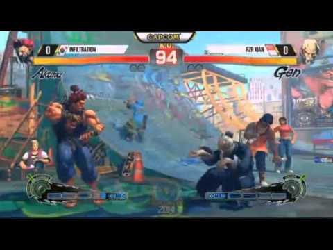 Capcom Cup 2014 USF4 - Infiltration Vs RZR Xian