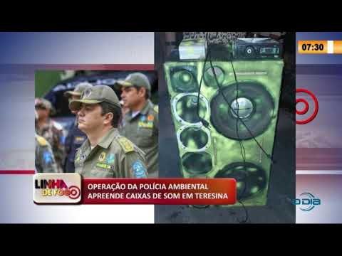 Operacão da PoliÌcia Ambiental apreende caixas de som em Teresina (12 05 20)