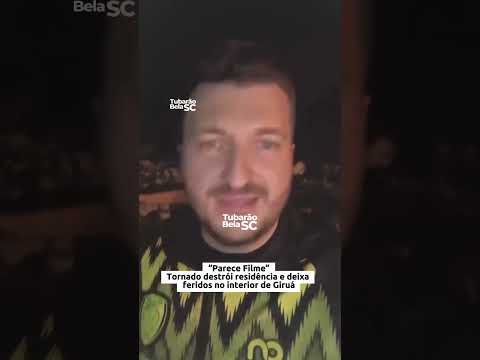 Um tornado atingiu o interior de Giruá, no Rio Grande do Sul, na noite desta terça feira 28, d