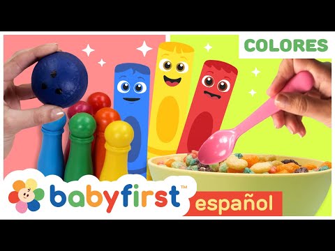 Colores en español para niños | Pandilla de Colores | Colores de juegos | Baloncesto +| BabyFirst TV