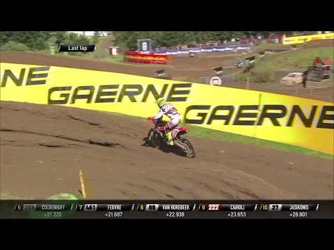 Cairoli & Van Horebeek Battle + Cairoli Crash - MXGP of Sweden