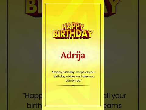 Happy Birthday ADRIJA