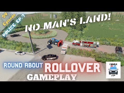 ROUND ABOUT ROLLOVER - No Man's Land Gameplay Episode 59 - Farming Simulator 19