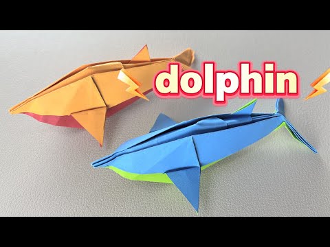 How to Make an Origami Dolphin | origami dolphin easy | origami dolphin tutorial | step by step