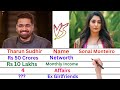 Comparison Tharun Sudhir Vs Sonal Monteiro Networth Affairs Family Luxury Cars Lifestyle