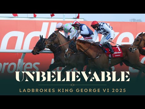 A SENSATIONAL HORSE RACE! The Jukebox Man wins the Ladbrokes King George VI at Kempton
