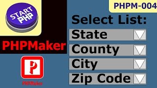 Dynamically populate dropdown menu generate php using phpMaker PHPM-004