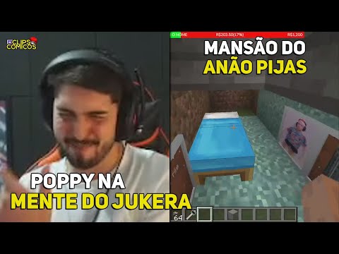 MANSÃO DO PIJACK NO MINECRAFT E POPPY ENTRANDO NA MENTE DO JUKES - CLIPS COMICOS