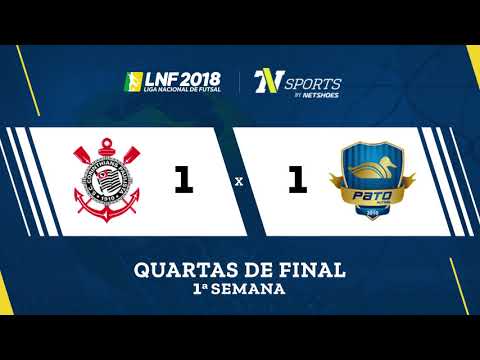 LNF2018 - Corinthians 1 x 1 Pato - Gols - Quartas - Ida