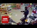 Moment mexican 'cowboy' stopped armed robbery - BBC News