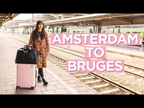 在Thalys列車和比利時阿姆斯特丹至布魯日的地方列車上。 (On Board the Thalys Train and Belgium's Local Train from Amsterdam to Bruges)