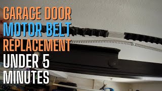 Garage Door Motor Belt Replacement - UNDER 5 Minutes
