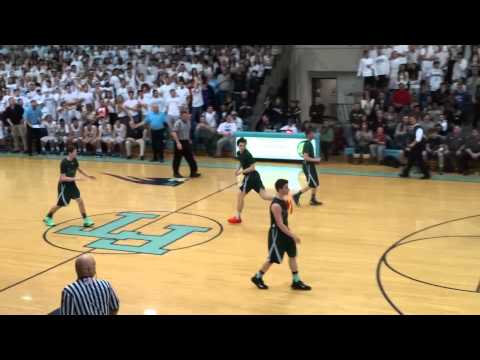 Tom O'Reilly slams home a putback dunk