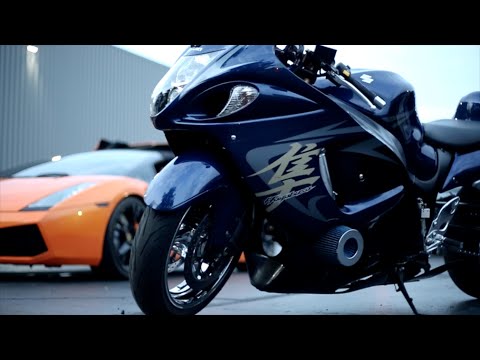 Street Racing Turbo Hayabusa vs 1250hp Street Cars