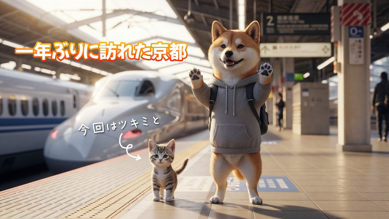 [第75話]  一年ぶりに訪れた京都、今回はツキミと一緒に。