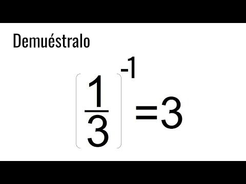 ¿SABES HACER ESTA DEMOSTRACIÓN? Fracción con exponente negativo. Matemáticas Básicas