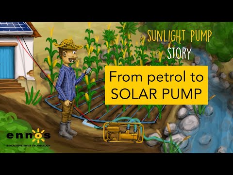 Démonstration de la pompe solaire ENNOS