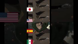 Comparacion de doblaje de Ataque a los Titanes #youtubeshorts #parati #shingekinokyojin #donpollo