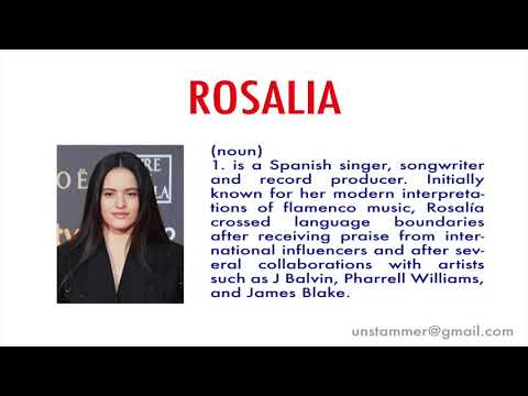 How to Pronounce Rosalia