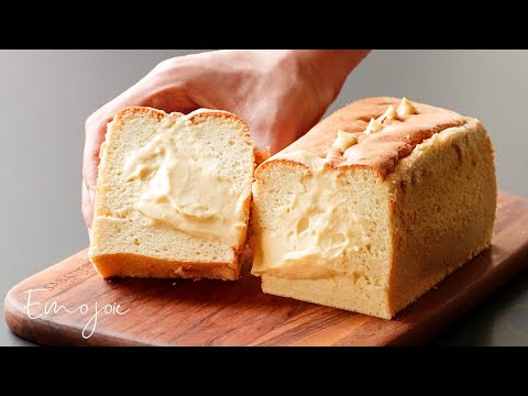 Custard Filled Fluffy Chiffon Cake | Emojoie ASMR cooking