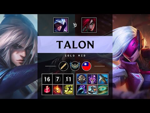 Talon Mid vs Katarina - TW Challenger Patch 25.14